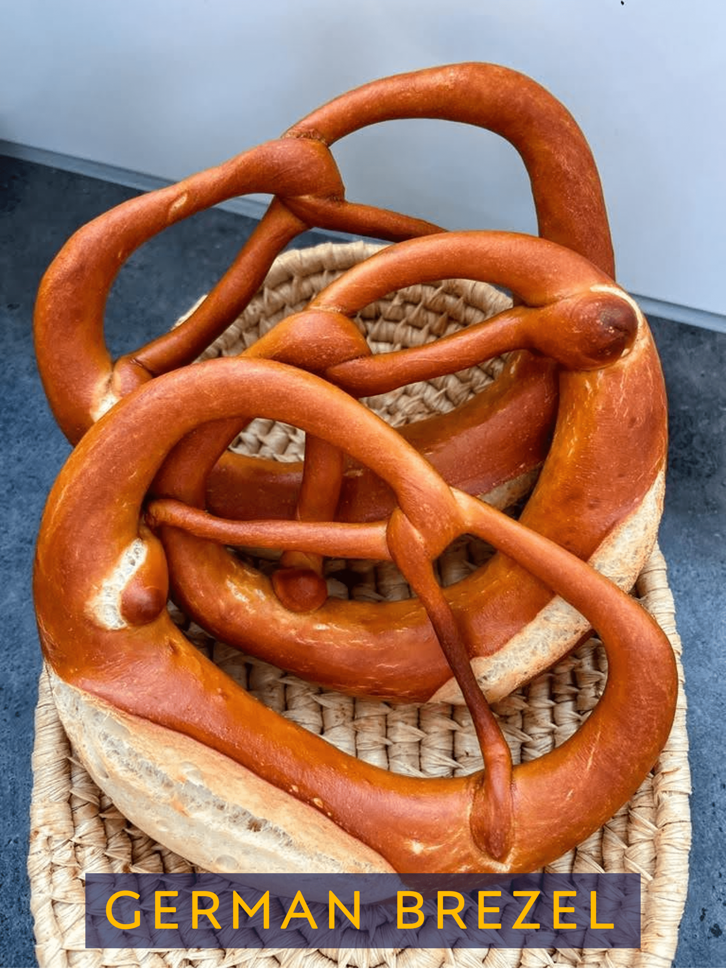 Hand-shaped Swabian German Brezel